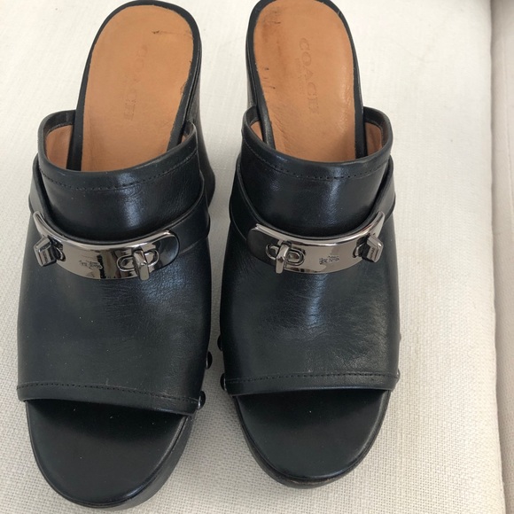 Coach studded clogs! Size 7. One of a kind! Sample! - Picture 2 of 9